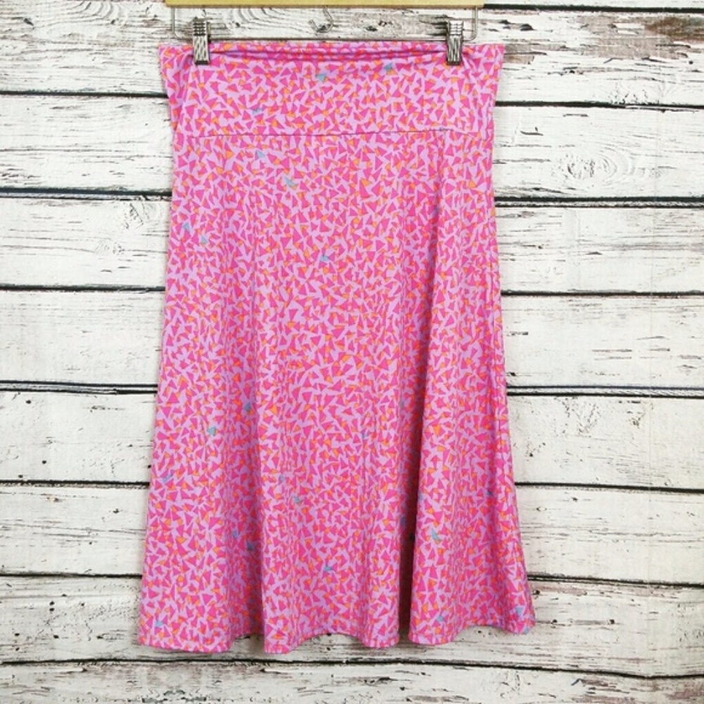 🌸 LuLaRoe Pink, Stretchy, A-line Azure Skirt, XS